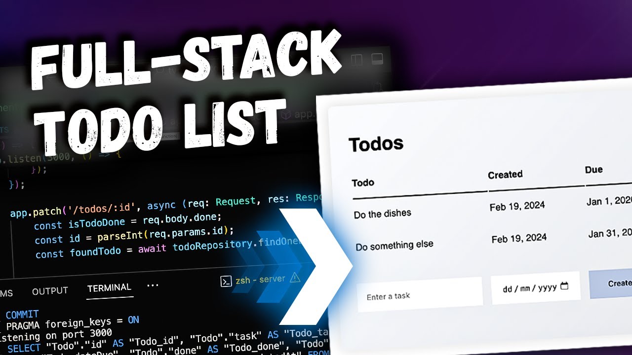 Let's build an app with Angular, Express and TypeORM!