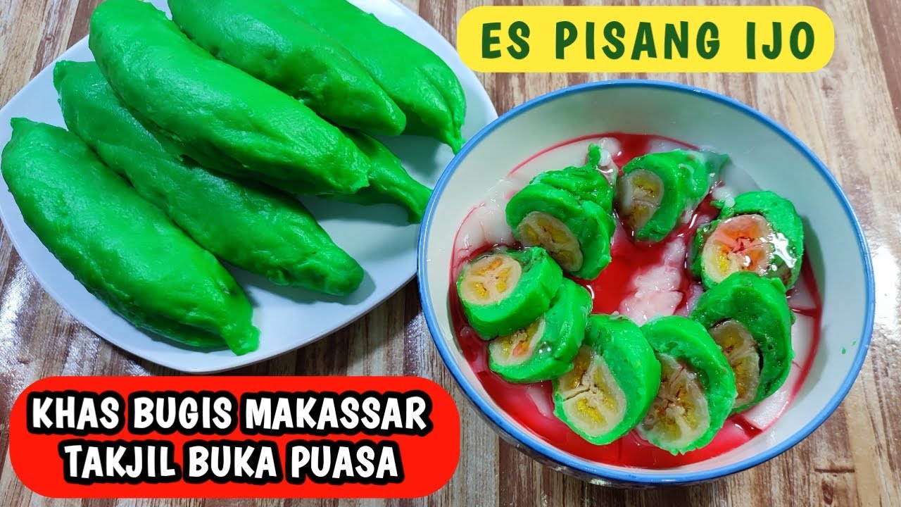 RESEP ES PISANG IJO KHAS BUGIS MAKASSAR || IDE TAKJIL BUKA PUASA