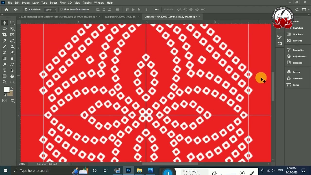 How to Make Badhani Design in Digital Printing || Surat Digital Design ||