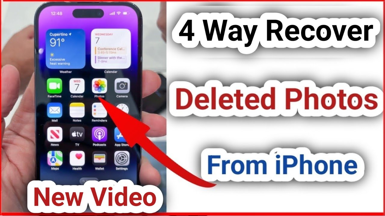 4 way - How to Recover Deleted Photos in iPhone | iPhone se deleted photo wapas kaise laye