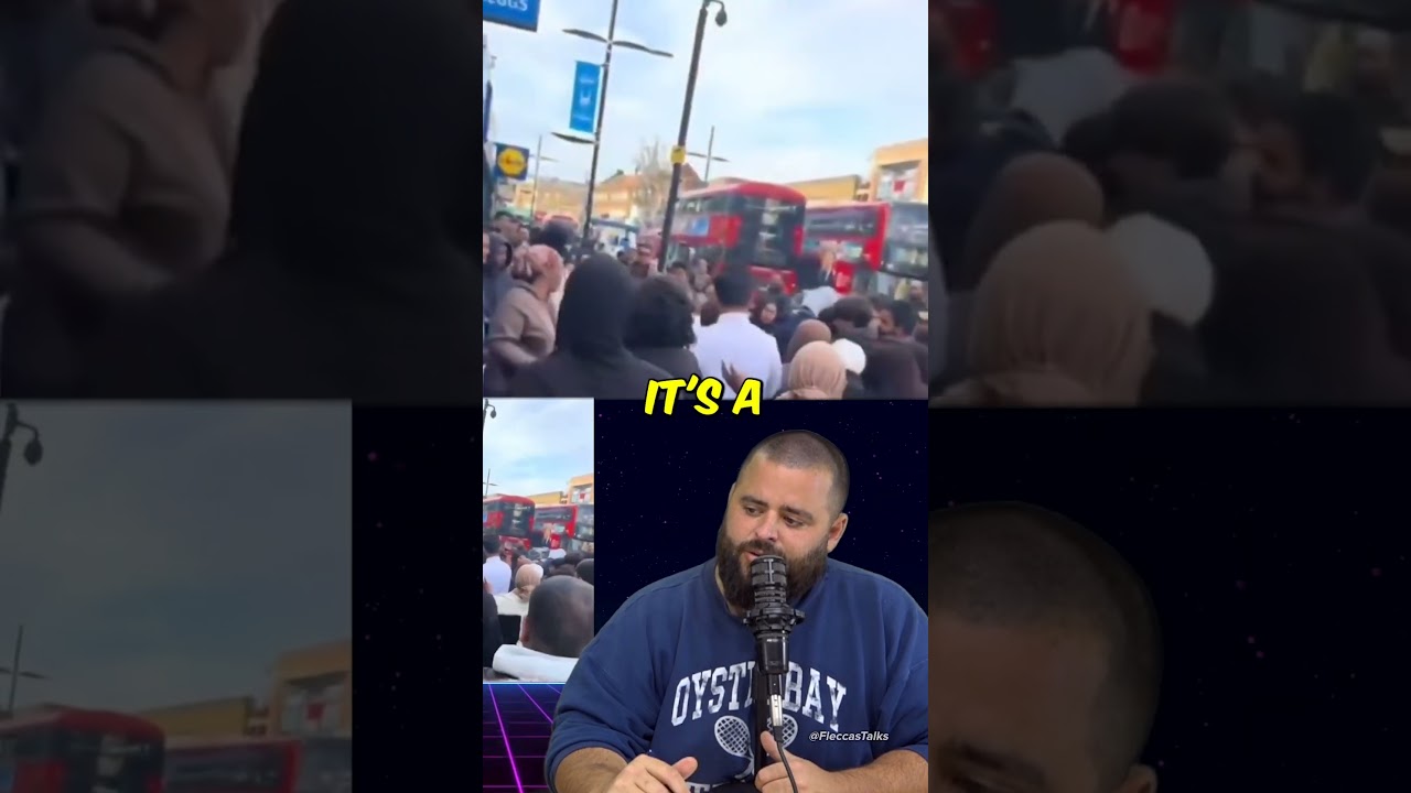 Британские мусульмане нападают на белого парня