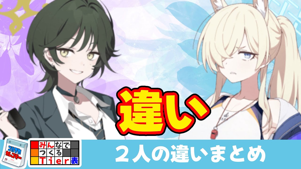【フユと水着カンナ】高倍率の防御デバフ持っている２人　何が違うか？【ブルーアーカイブ】