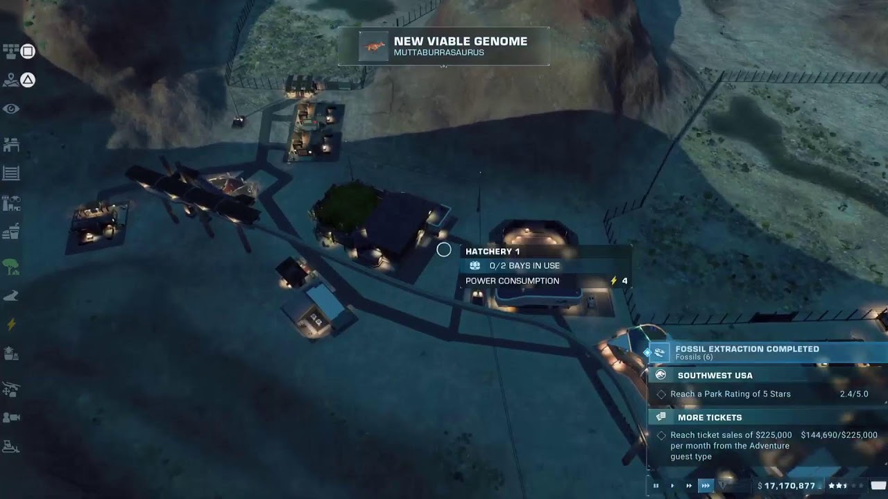Jurassic World Evolution 2 Live! Jurassic Difficulty Challenge Mode Southwest US Live Playthrough!