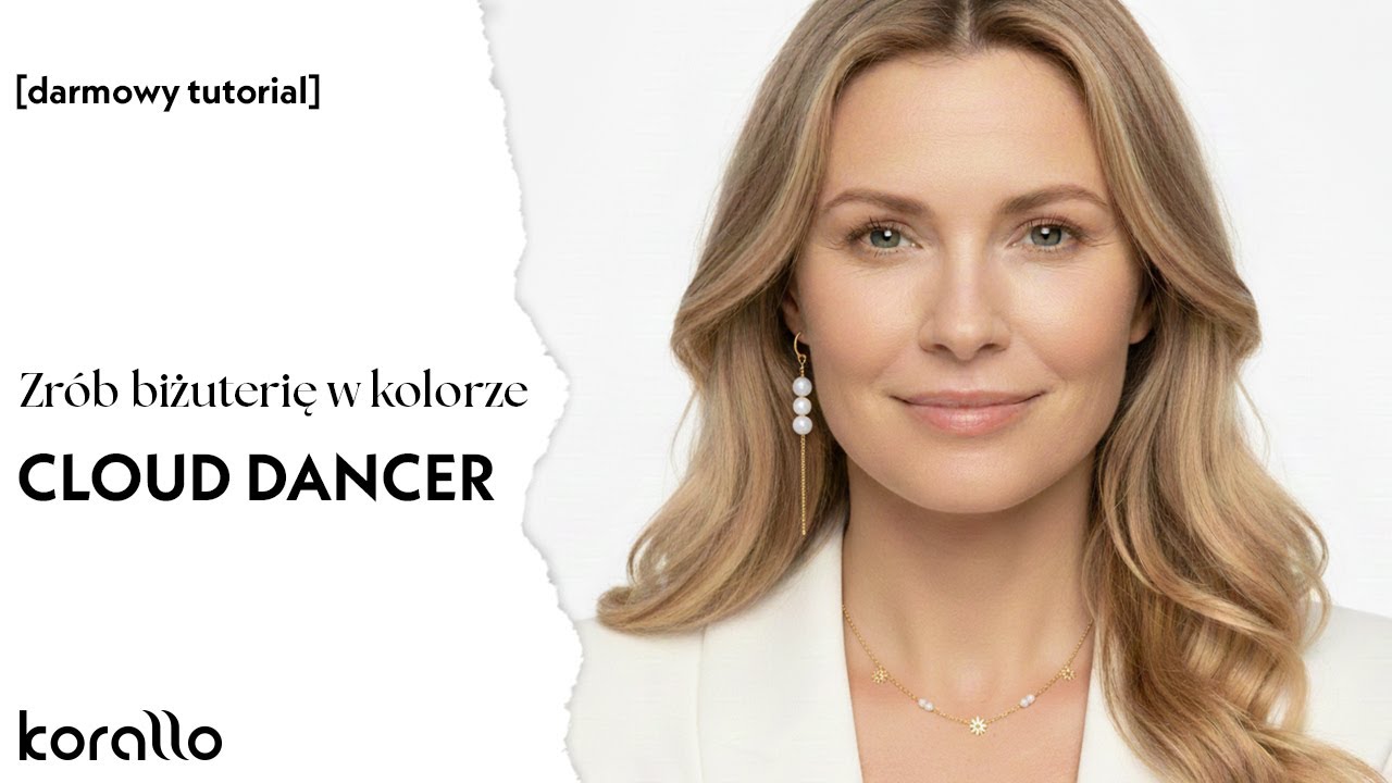 Biżuteria w kolorze Cloud Dancer - stwórz sama piękny komplet w 15 minut #BiżuteryjneABC
