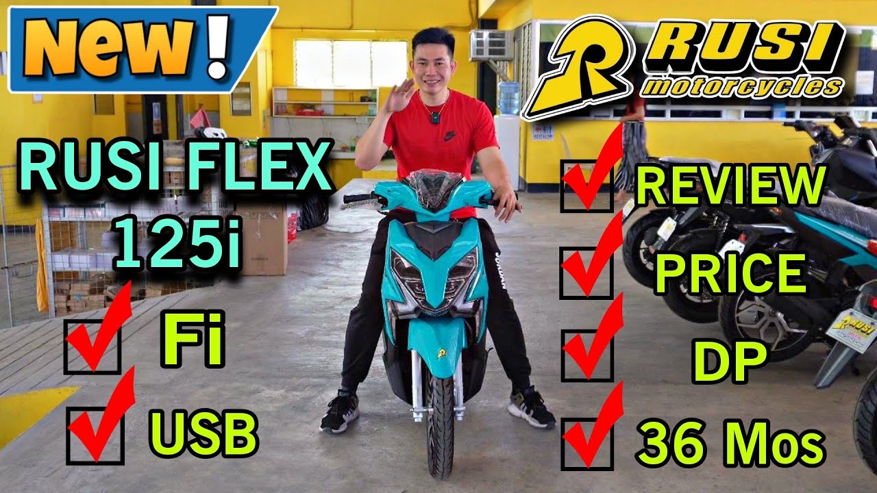 RUSI FLEX 125i Cyan Color Affordable na Scooter Naka Fuel Injection pa