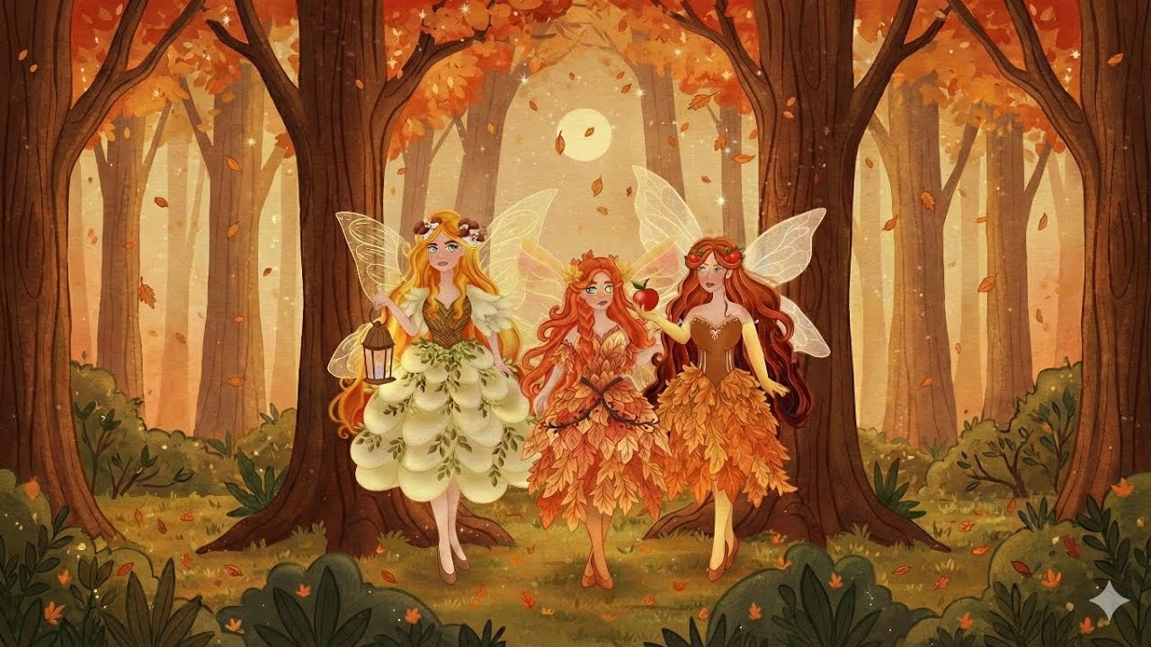 Trzy Jesienne Wróżki – Magiczna Piosenka dla Dzieci | Jesień w Przedszkolu