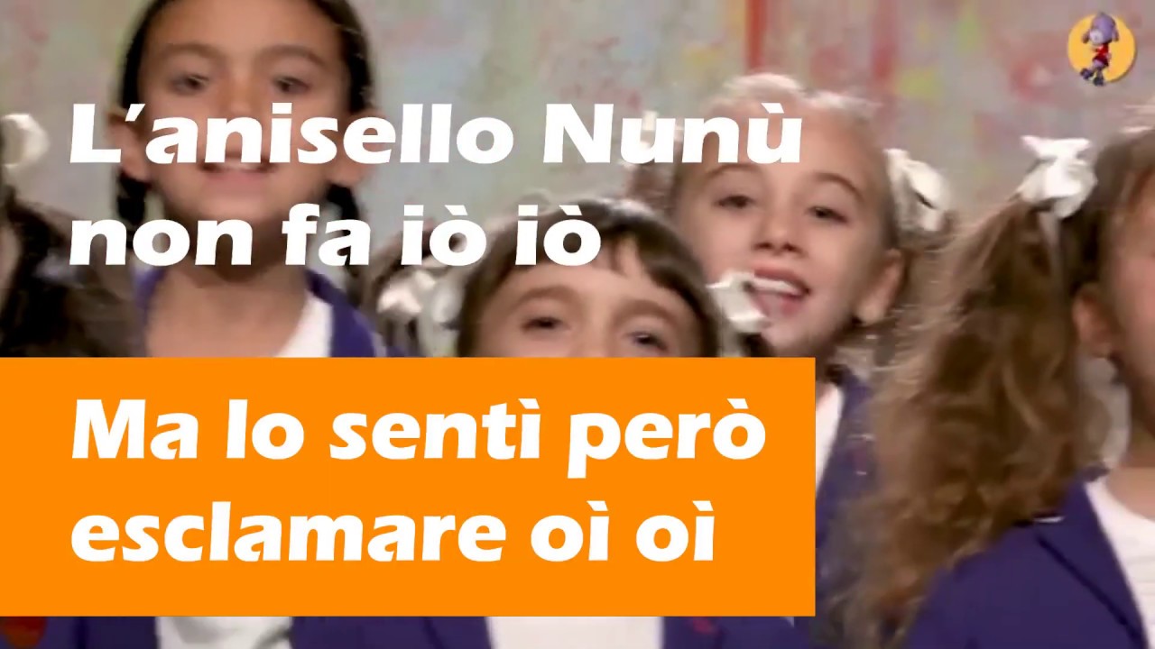 L'Asinello NuNu - L'Anisello Nunù - testo - Karaoke
