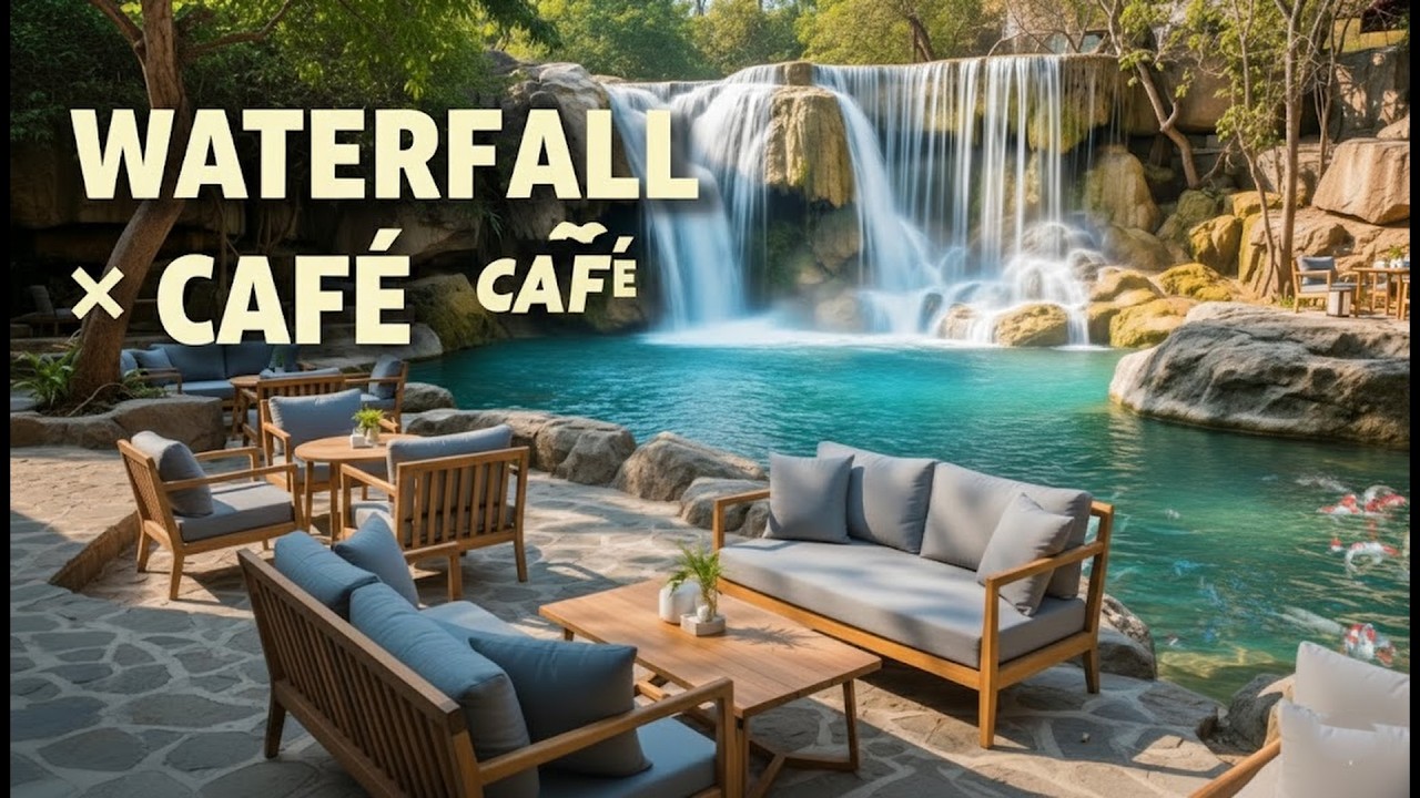 Waterfall Café ⛰️ Neoclassical Piano & Violin for Deep Focus & Study (1 Hour)