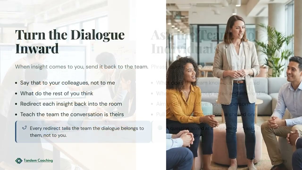 Team Coaching Questions: Building the Team's Ownership of Dialogue (8.1.2)