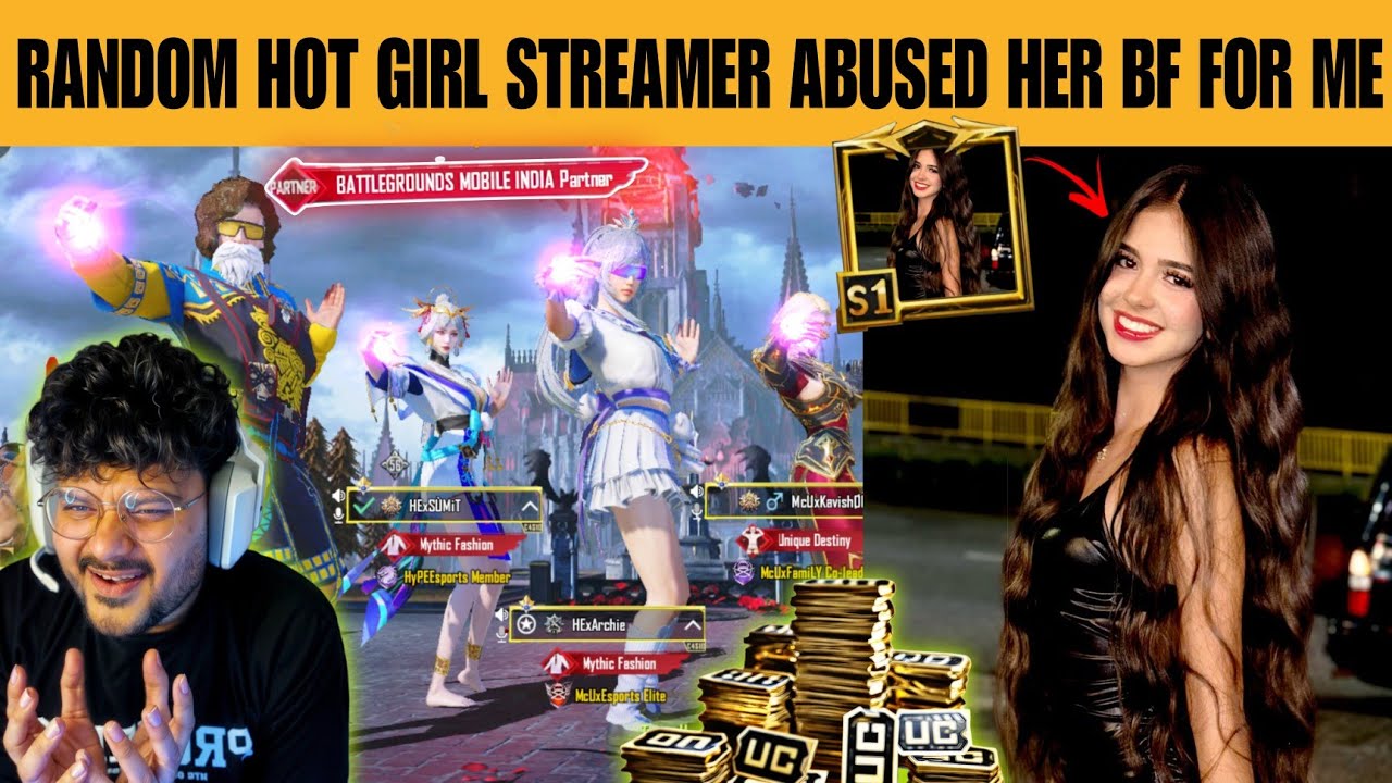 3 Random rich girl teach me pubg😍 & call me noob best noob prank with thor gaming😳