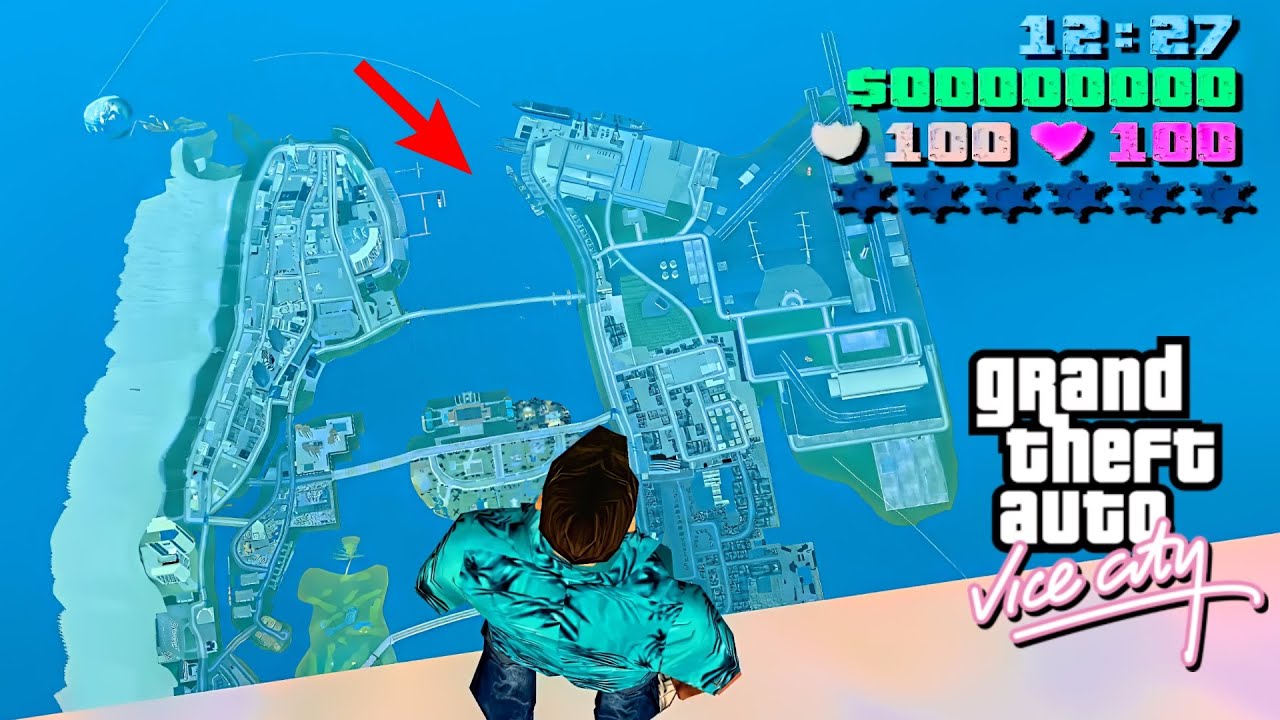 Jumping From Highest Building By Car in GTA Vice City | GTAVC (Secret Place)
