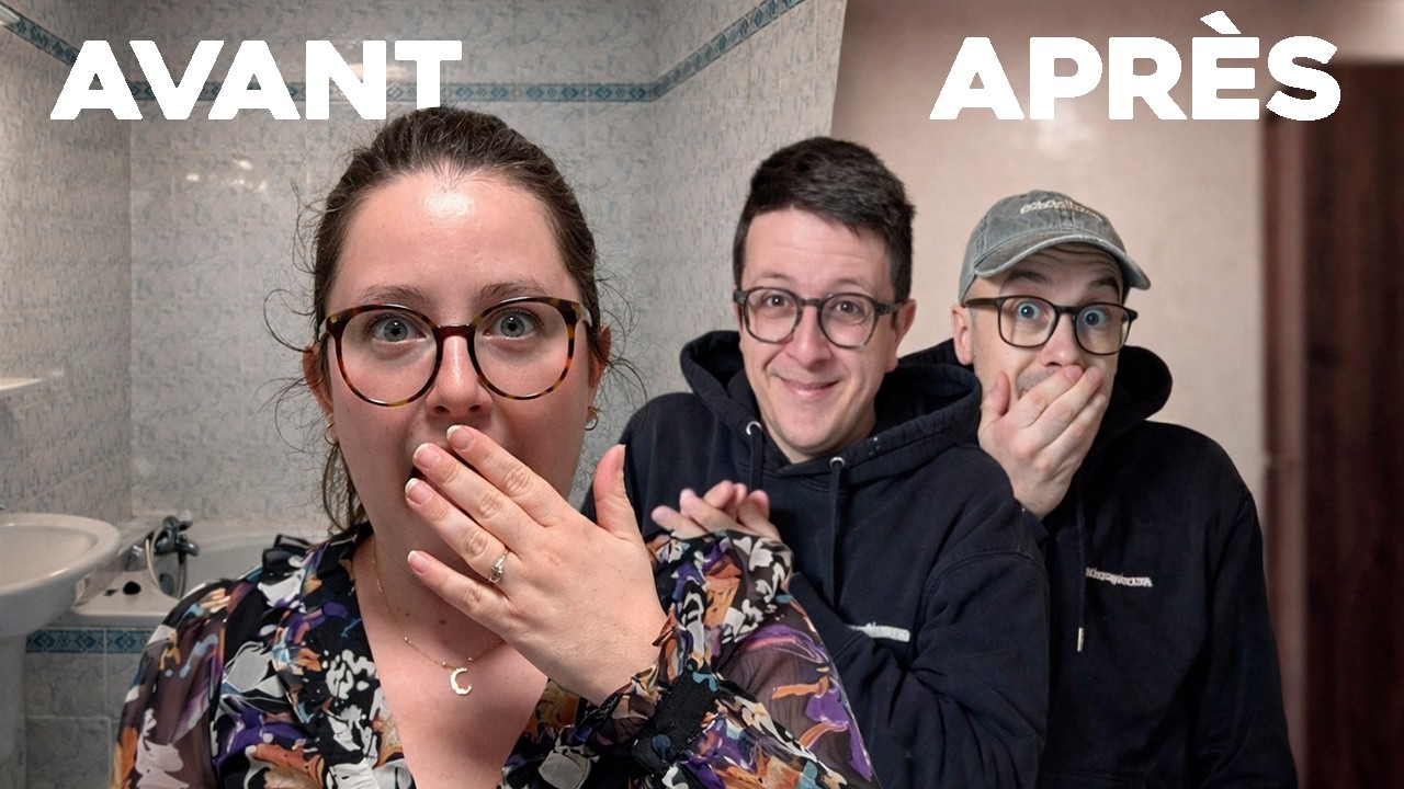 On TRANSFORME sa salle de bain, elle n'&eacute;tait PAS AU COURANT ! (R&eacute;novation SURPRISE 🎁)