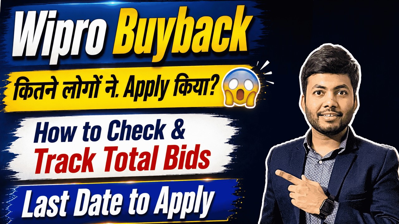 Wipro Buyback Bids Details | How to Check Total Bids | Wipro Buyback Apply Dates