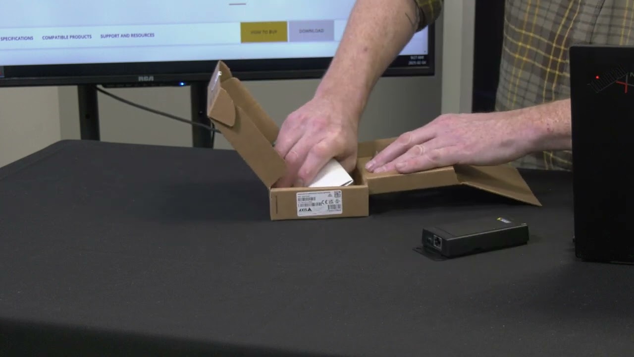 AXIS C8110 Network Audio Bridge Box Opening