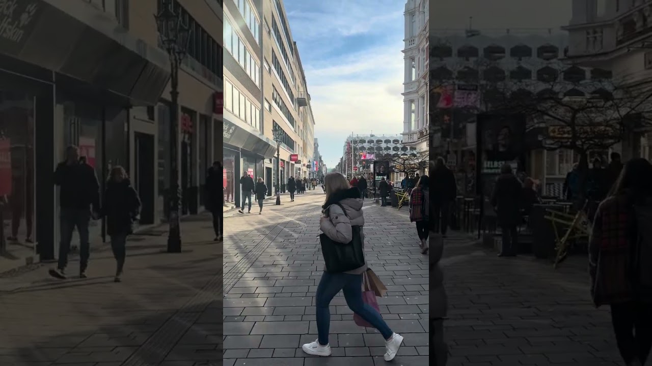 Düsseldorf’ta Bir Gün🇩🇪Sokaklar, İnsanlar, Atmosfer.