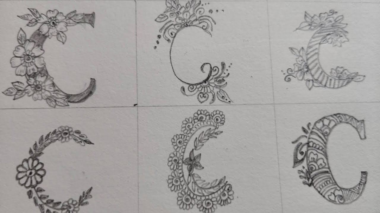 C Letter Mehandi Design | Mehandi Elements| Sneha's Creativity 