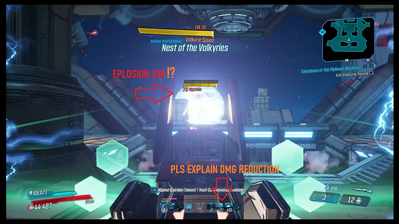 Borderlands 3 - Balanced Phasecast Amara build - True Maliwan Takedown 5:08 - TMTD raid speedrun