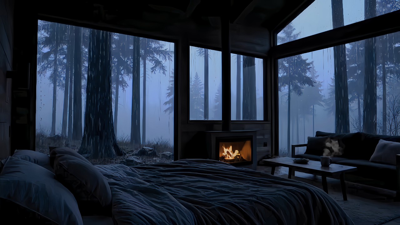 Relaxing Night Rain Sounds for Insomnia – Calm Rain Ambience to Reduce Stress & Help You Sleep Fast