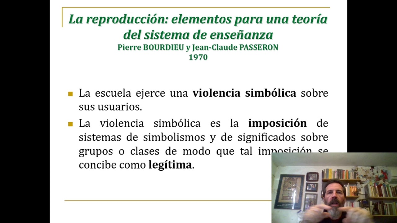 Teoría de la violencia simbólica Bourdieu Passeron