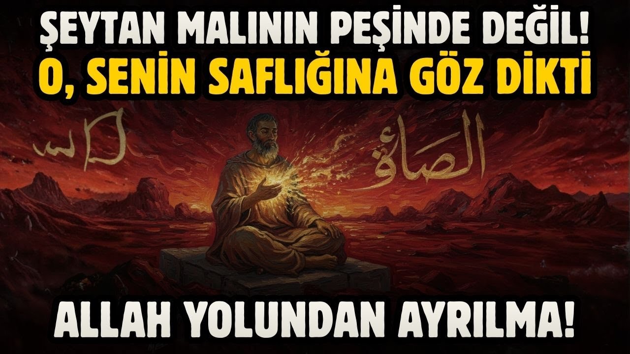 ŞEYTAN MALININ PEŞİNDE DEĞİL! O, SENİN SAFLIĞINA GÖZ DİKTİ, SAKIN UNUTMA!