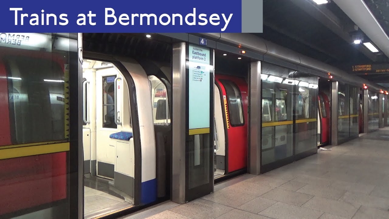London Underground, Jubilee Line Trains At Bermondsey