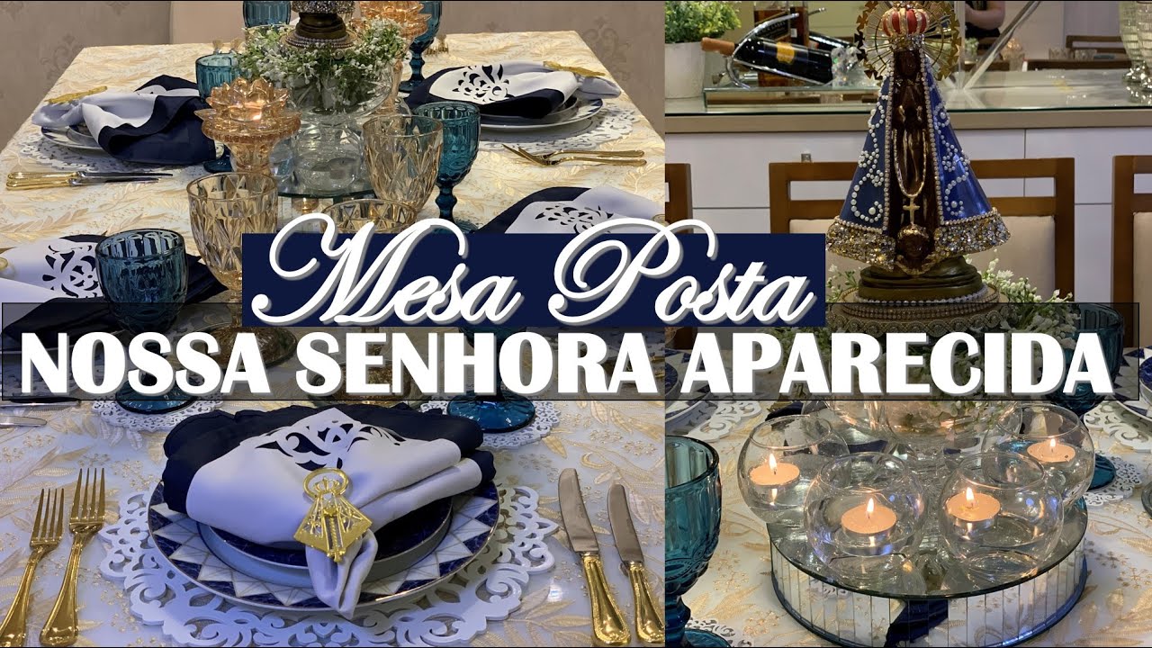 MESA POSTA NOSSA SENHORA APARECIDA | MIMOS QUE MARCAM