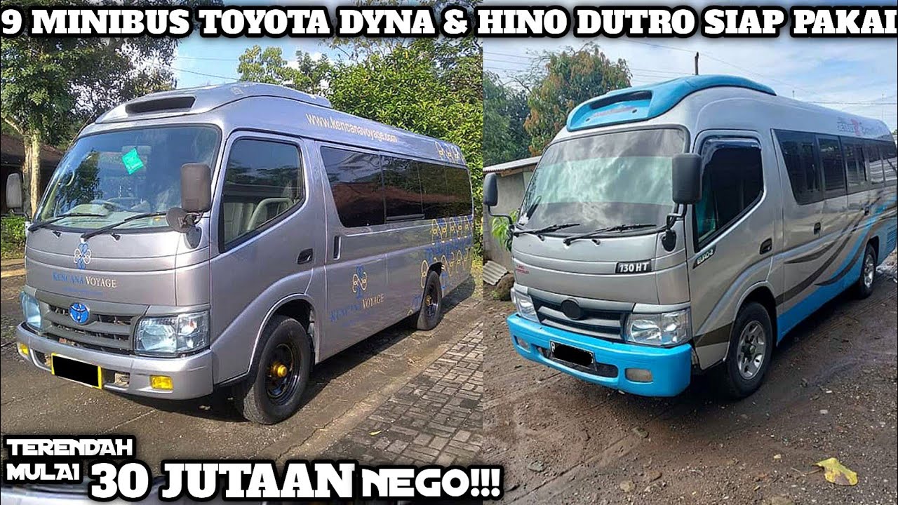 HARGA MINIBUS TOYOTA DYNA & HINO DUTRO || MULAI DARI 30 JUTAAN || TERBARU 2023 || JUAL BELI MINIBUS