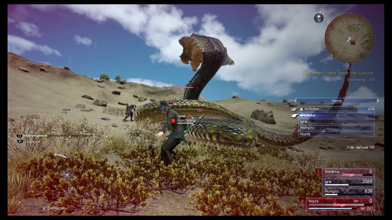 Final Fantasy 15 All Snake Bosses