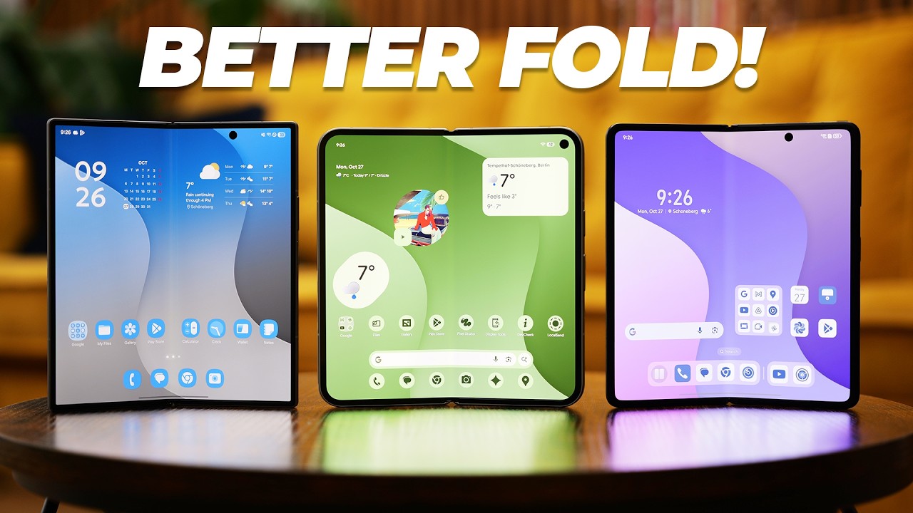 The Best Foldable Phone! Pixel 10 Pro Fold vs Galaxy Z Fold7 vs Honor Magic V5!