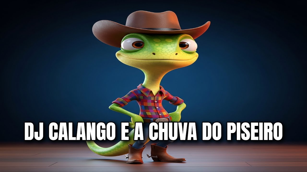 DJ Calango e a Chuva do Piseiro 🎵 Music Video com Animação | Forró Piseiro Remix 2025