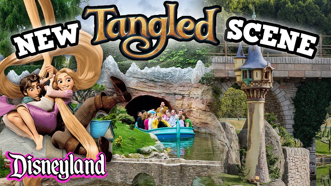 NEW Tangled Scene on Storybook Land Canal Boats - Disneyland Park