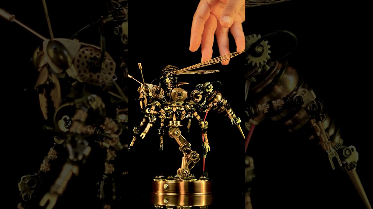 Building a Metal Wasp - 3D Metal DIY Mechanical Bee Metal Animal Model Kit