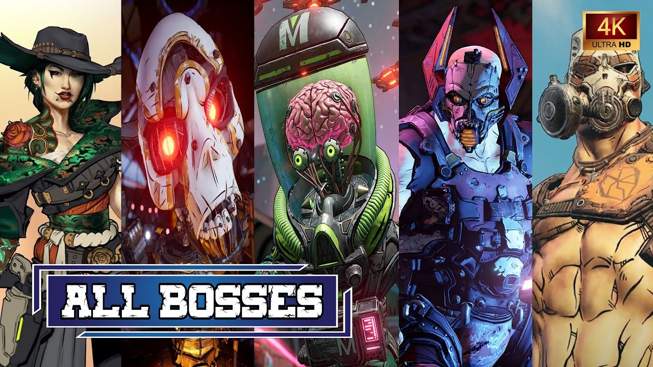 Borderlands 3 - All Bosses | All Main, Side & DLC Bosses | 4K 60FPS