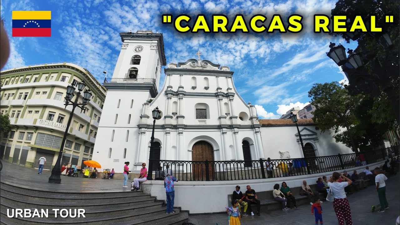 Historic Center of CARACAS: Plaza Bolívar & Old City 🇻🇪 Walking Tour 4K | Centro de Caracas (4K)