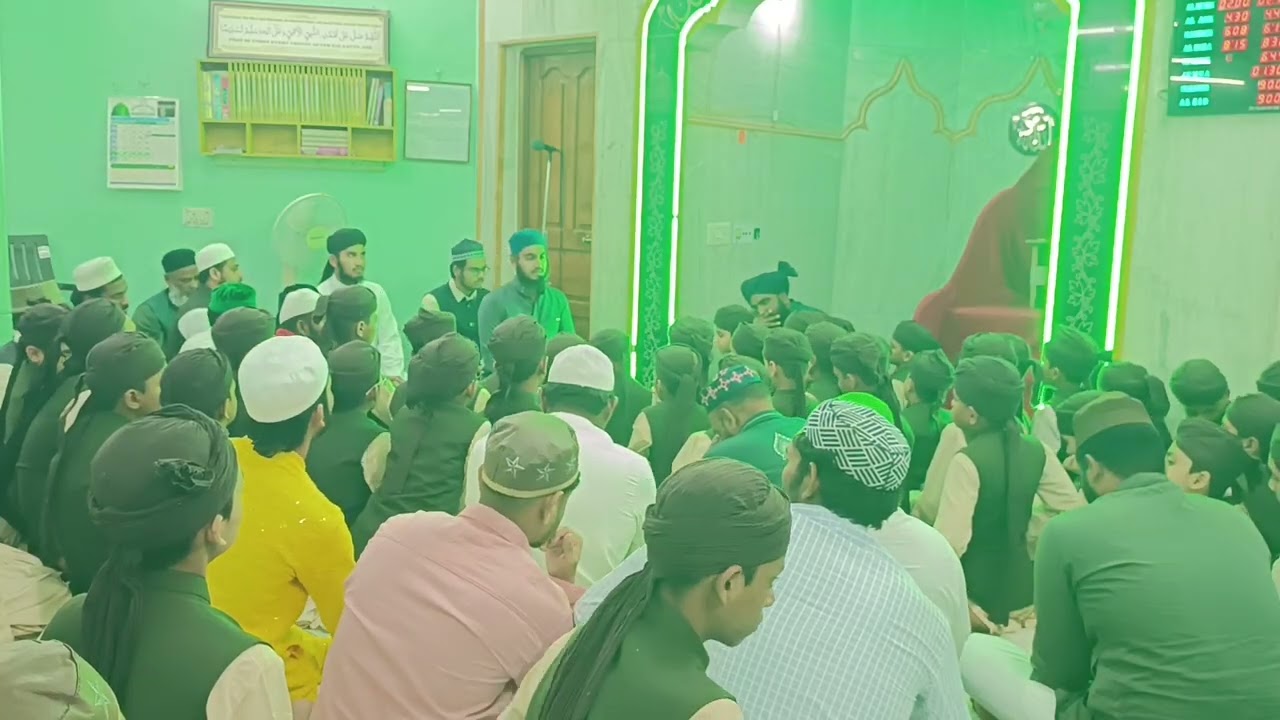 Masjid e noor o munawer me jalsa meraj un nabi  S A W S
