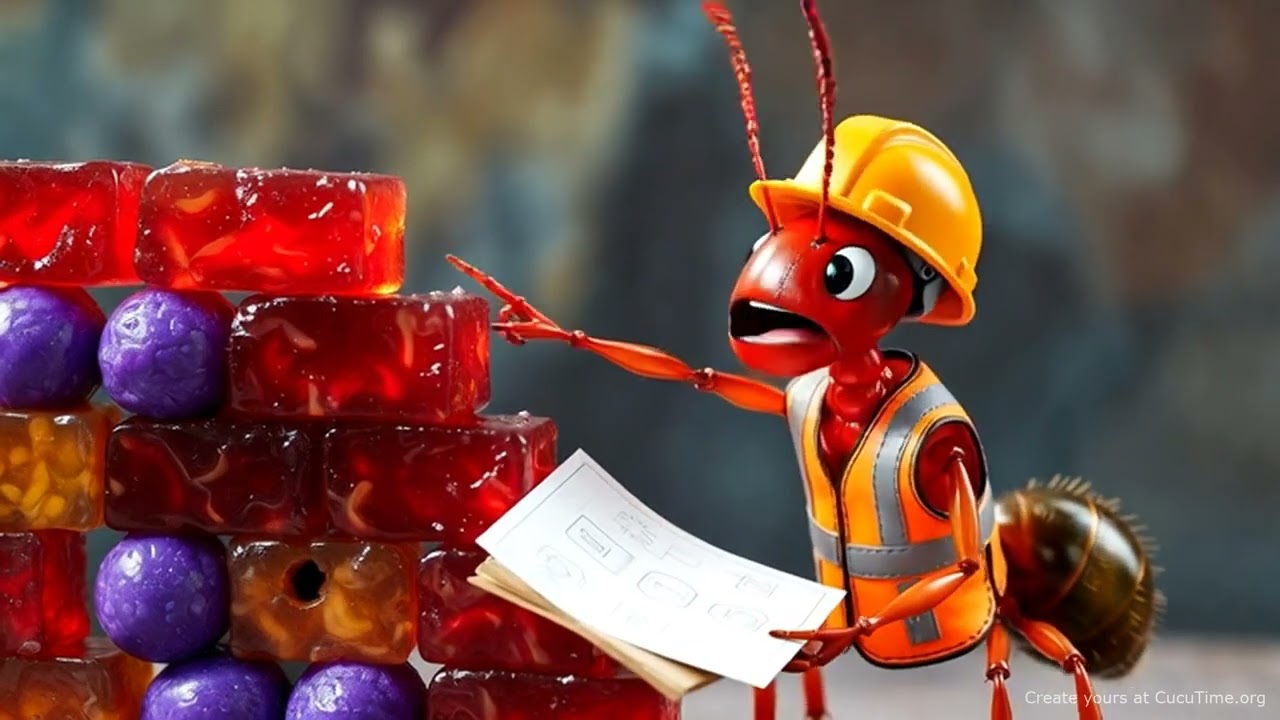 Annie the Ant and Her Candy Crane