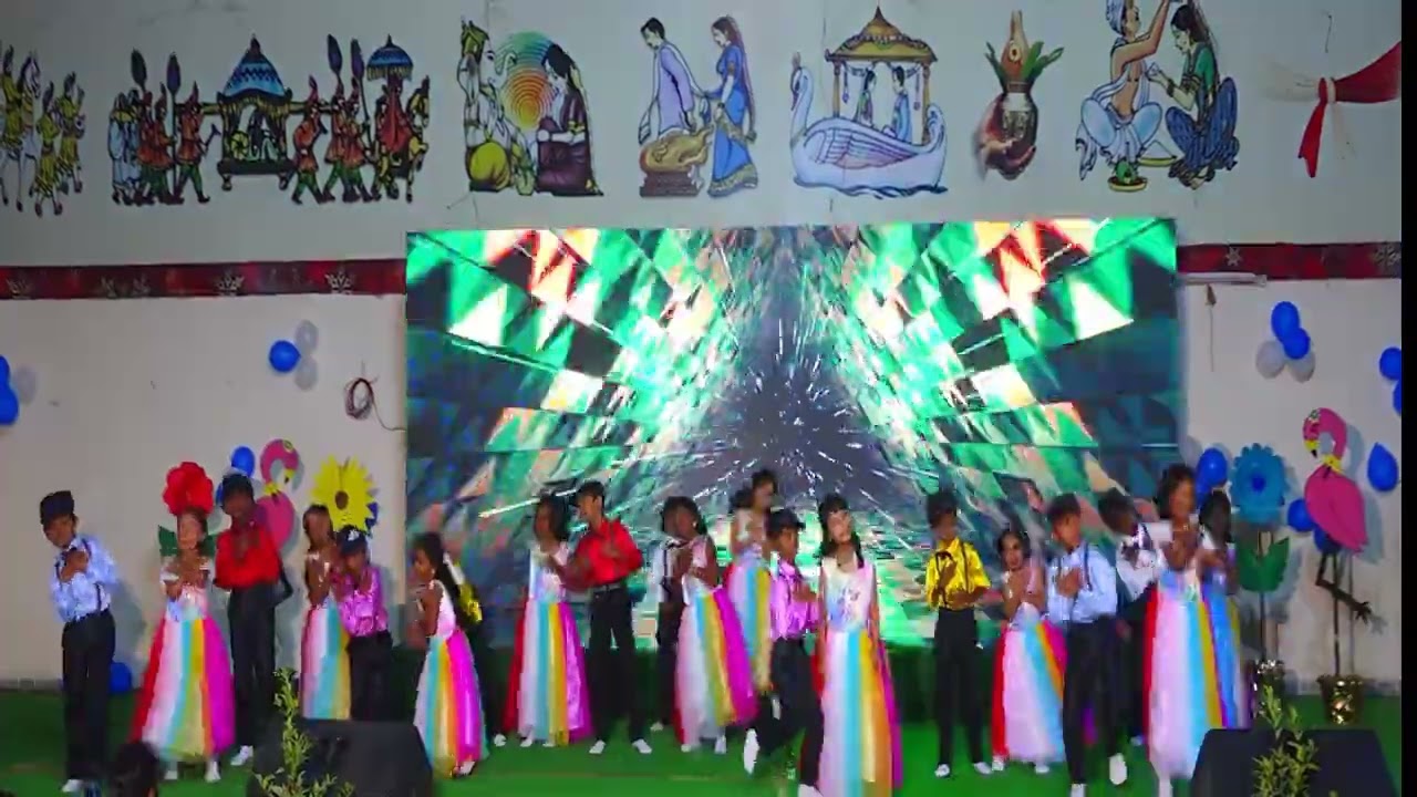 1st class colourful theme dance performance #annualdayperformance2025-26 @VernonschoolBeeramguda 
