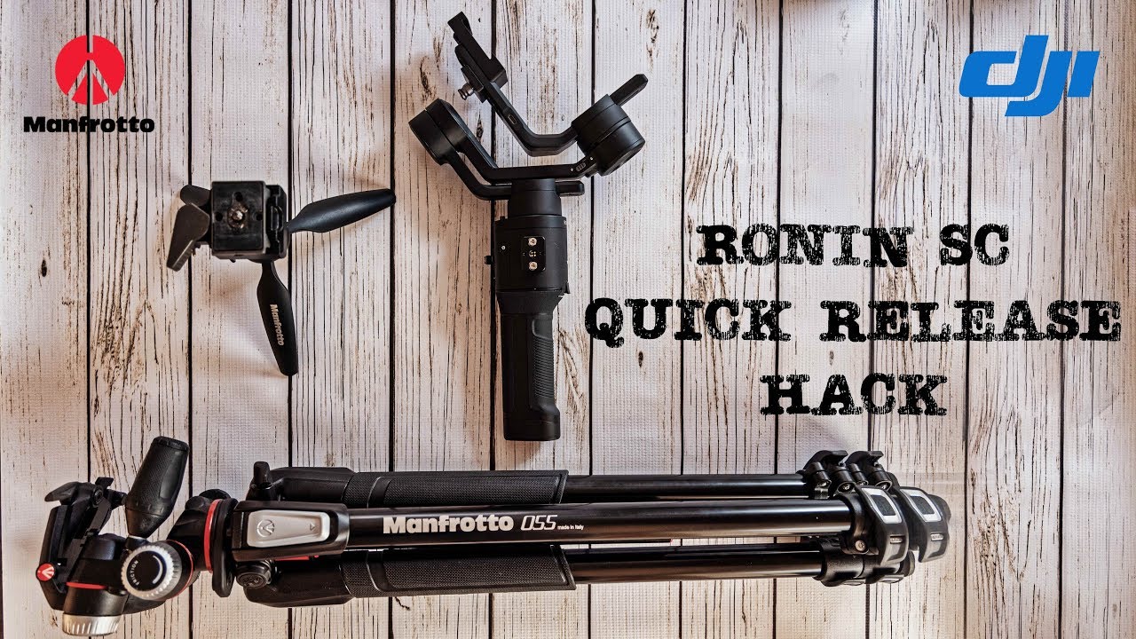 DJI Ronin SC Hack & BEST Quick Release Plate from Manfrotto