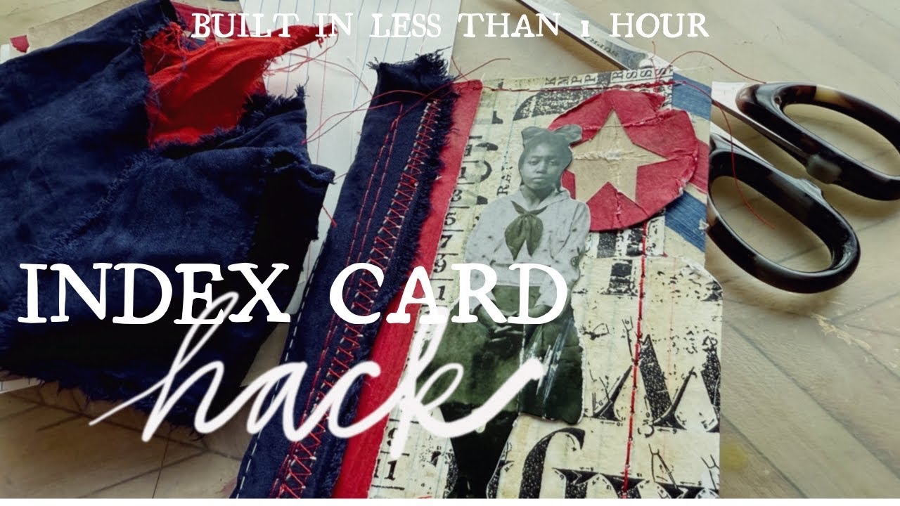 INDEX CARD Journal Using Tim Holtz