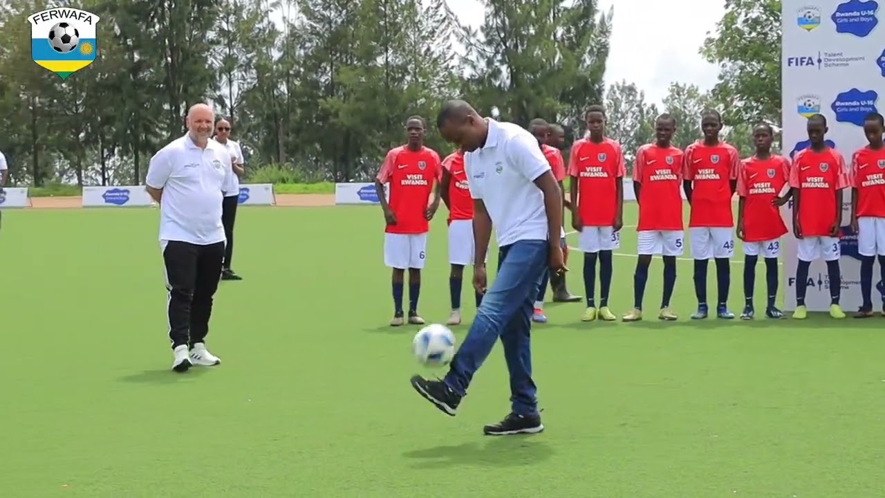 With FIFA, FERWAFA is officially launching the FIFA Talent Development Scheme Competition in Huye.