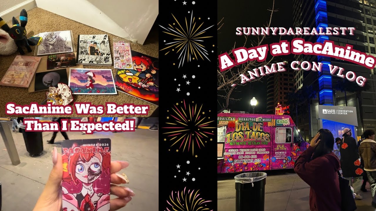 A Day at SacAnime - Anime Con Vlog 🌸 