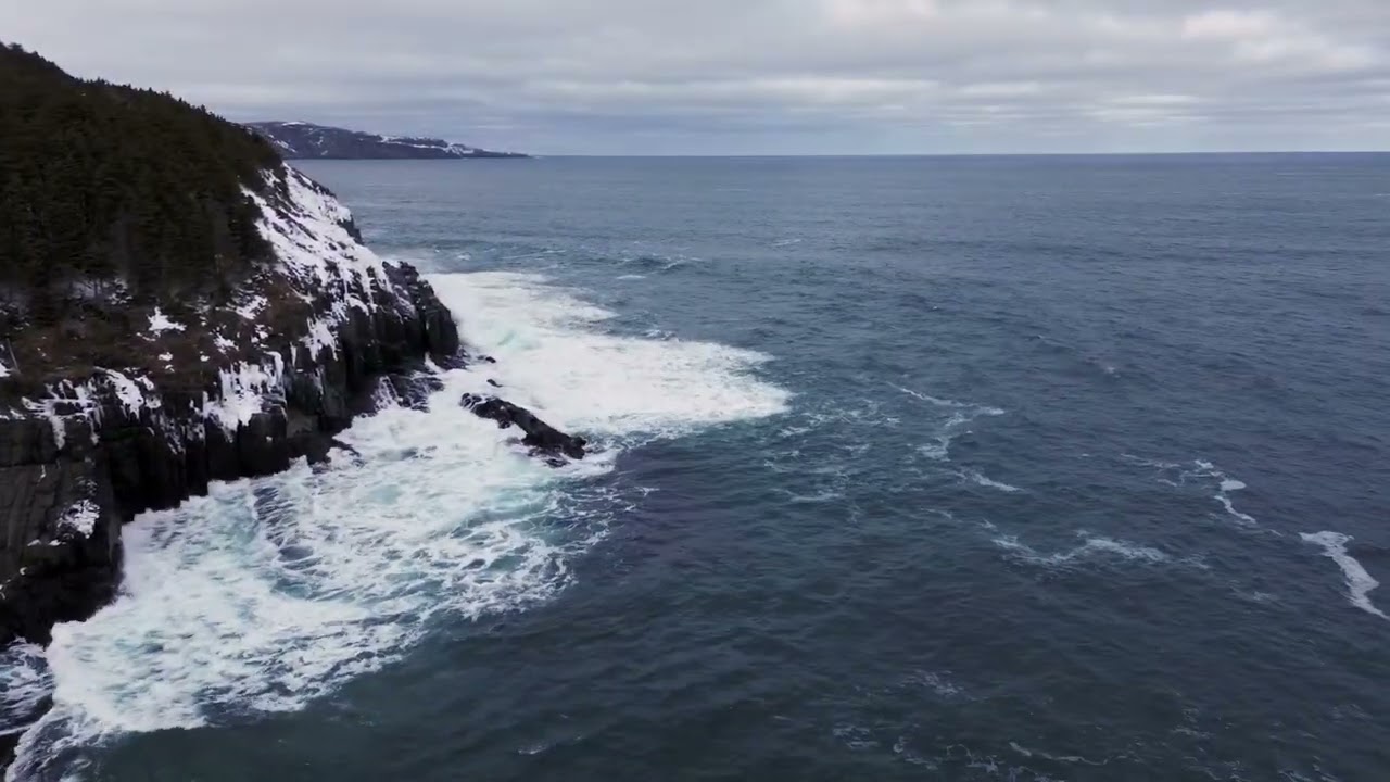Middle cove ice formations.