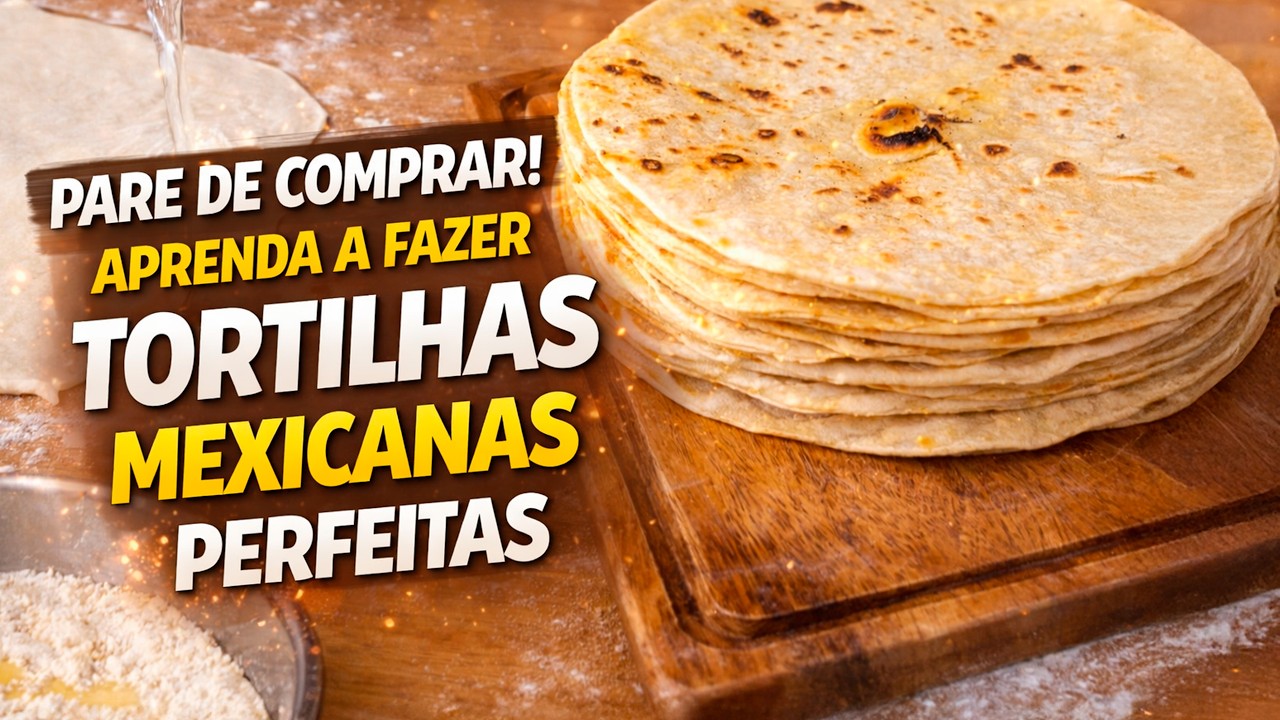 COMO FAZER TORTILHAS MEXICANAS | receita com farinha de trigo rápida e fácil
