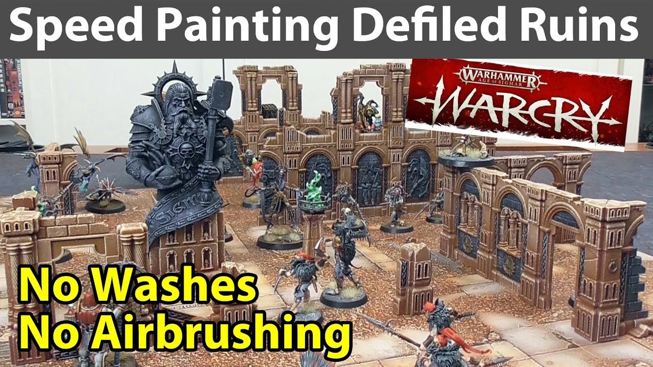 Speed Painting Warcry Terrain: Defiled Ruins