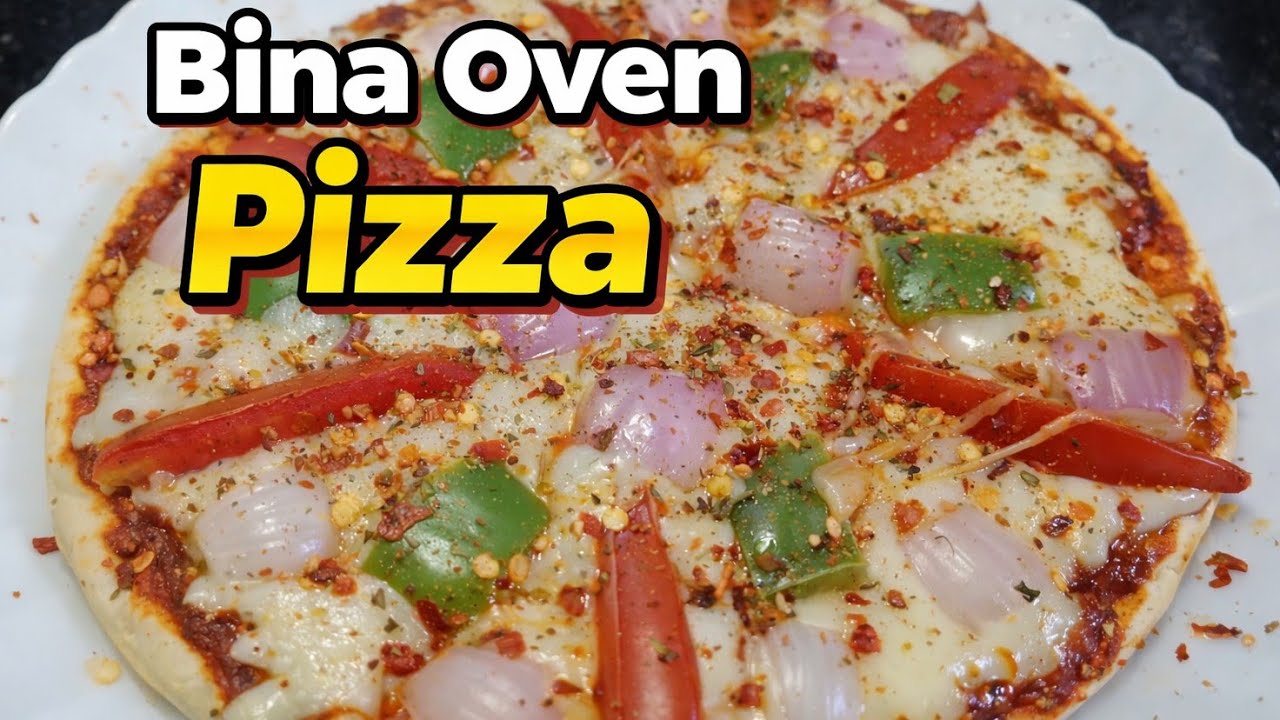 Bina Oven kadhai Pizza | Ghar Par Banye Cheesy Veg Pizza in 10 Min me..😃😃