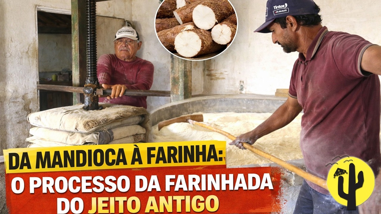 [VIDA NA ROÇA] Da Mandioca à Farinha: O Processo da Farinhada do Jeito Antigo - Ep 04 🌵