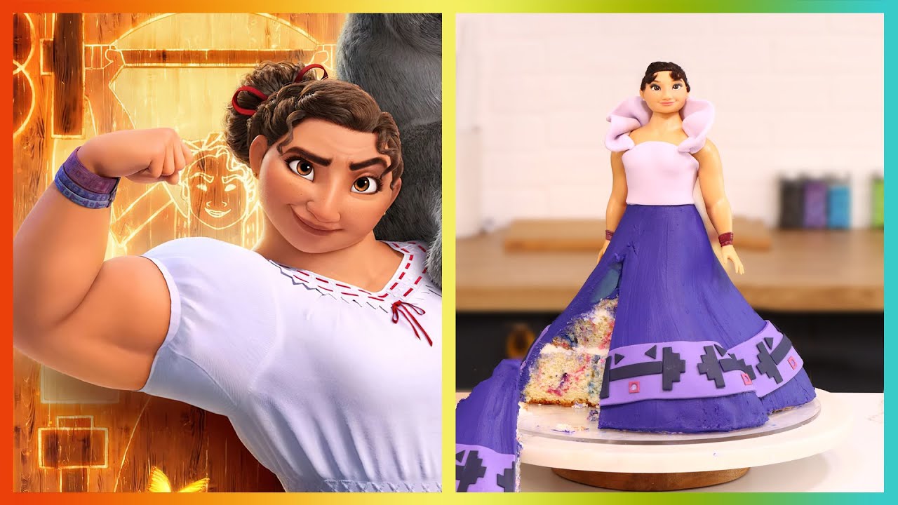 Encanto LUISA Buttercream Doll Cake!