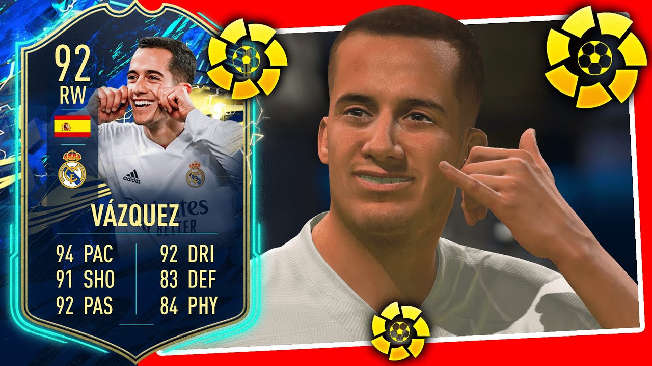 TOTS VAZQUEZ REVIEW! 92 TOTS LUCAS VAZQUEZ PLAYER REVIEW - FIFA 21 ULTIMATE TEAM