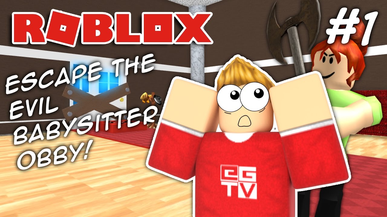 Escape the EVIL Babysitter!! | ROBLOX Obby