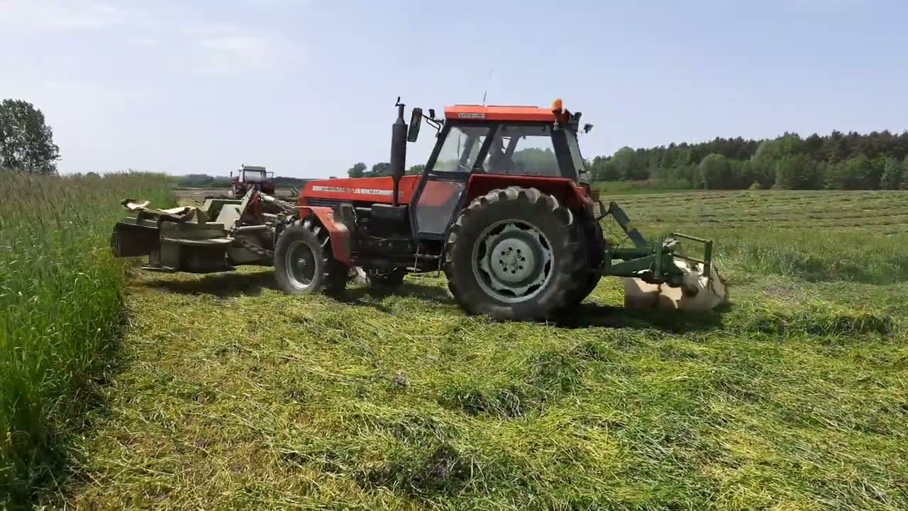 Sianokosy 2023. Ursus 1614 & Krone EasyCut